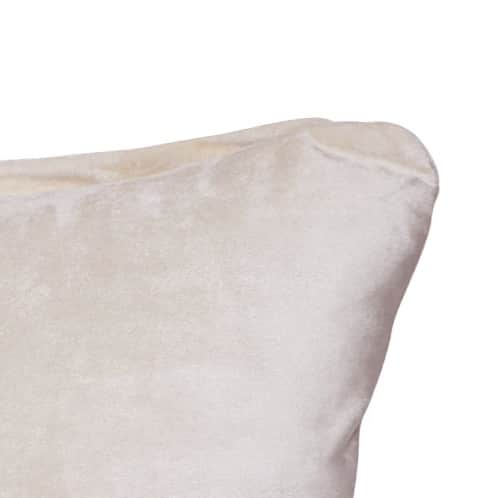 Ivory Premium Lumbar Cushion Cover (set of 2) - rear_view