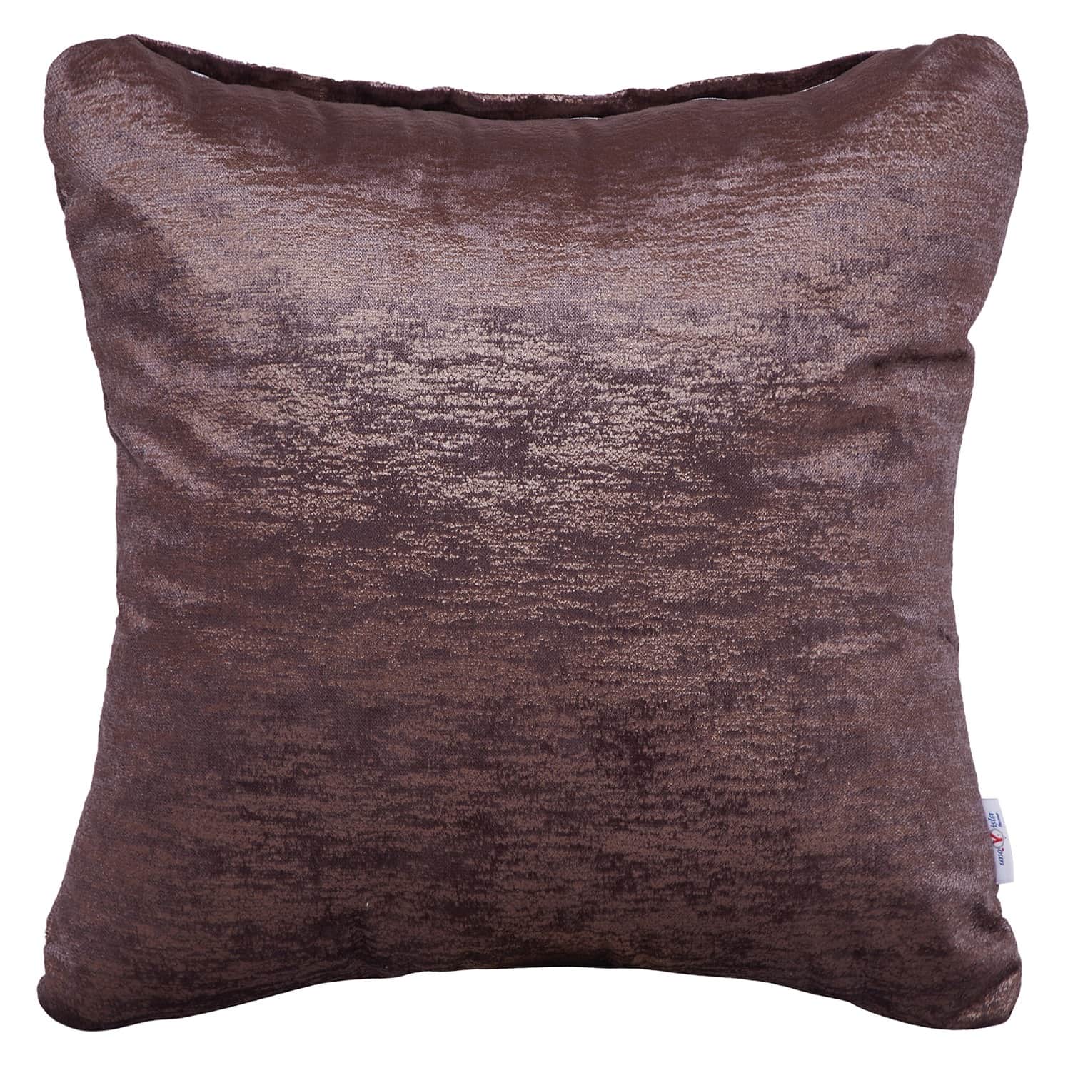 Premium Light Brown Cushion Cover(set of 2) - top_view