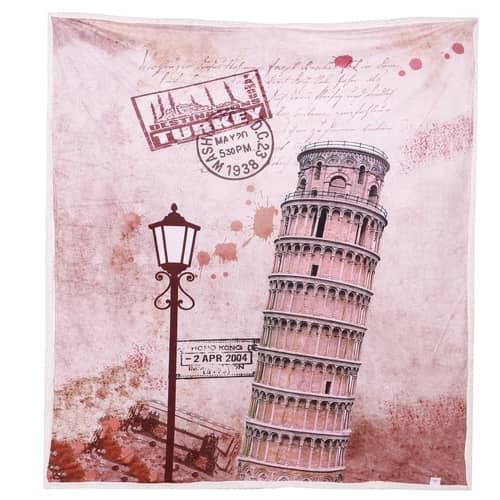 Nomaadi Leaning Tower of Pisa Digital Print(BLanket)