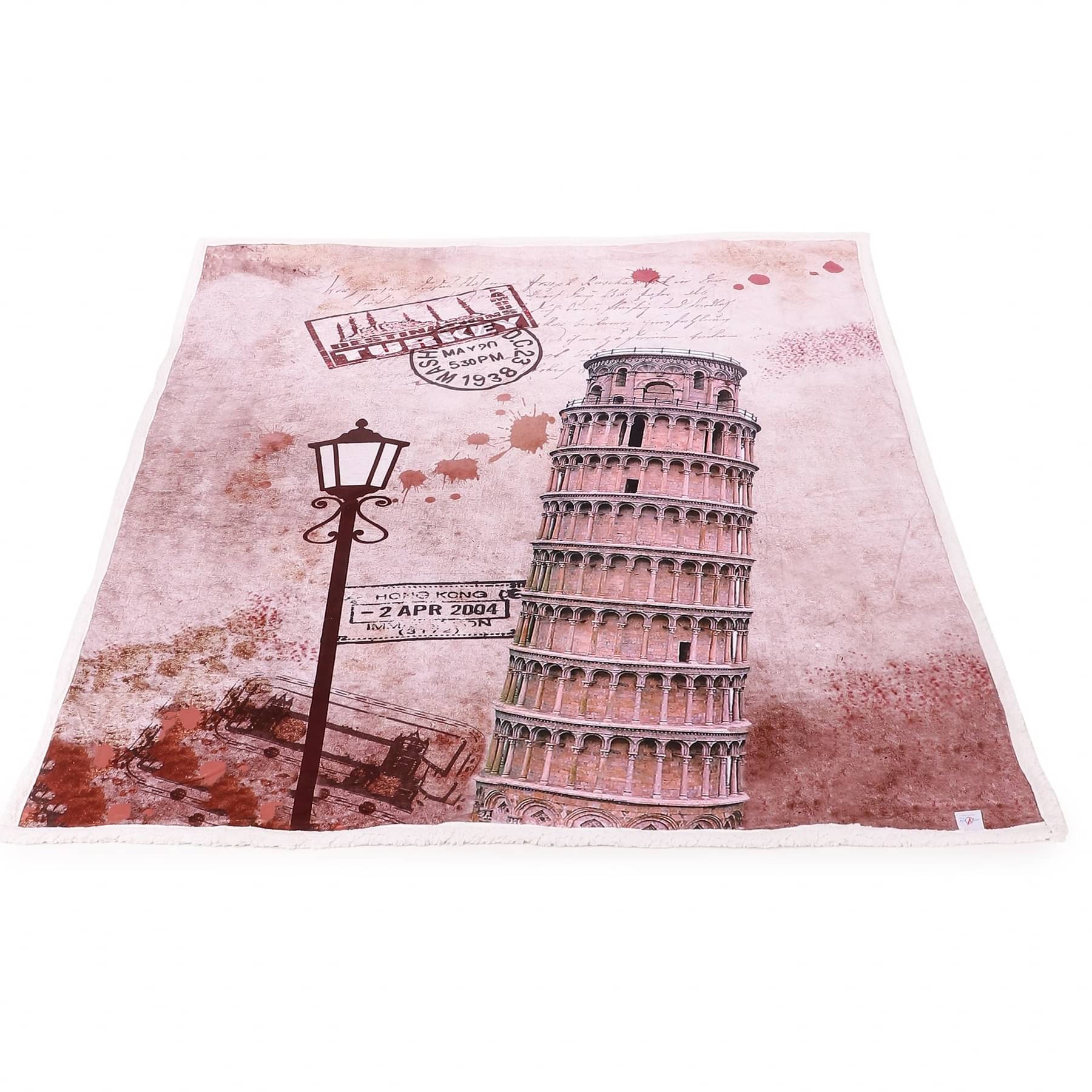 Nomaadi Leaning Tower of Pisa Digital Print(BLanket)