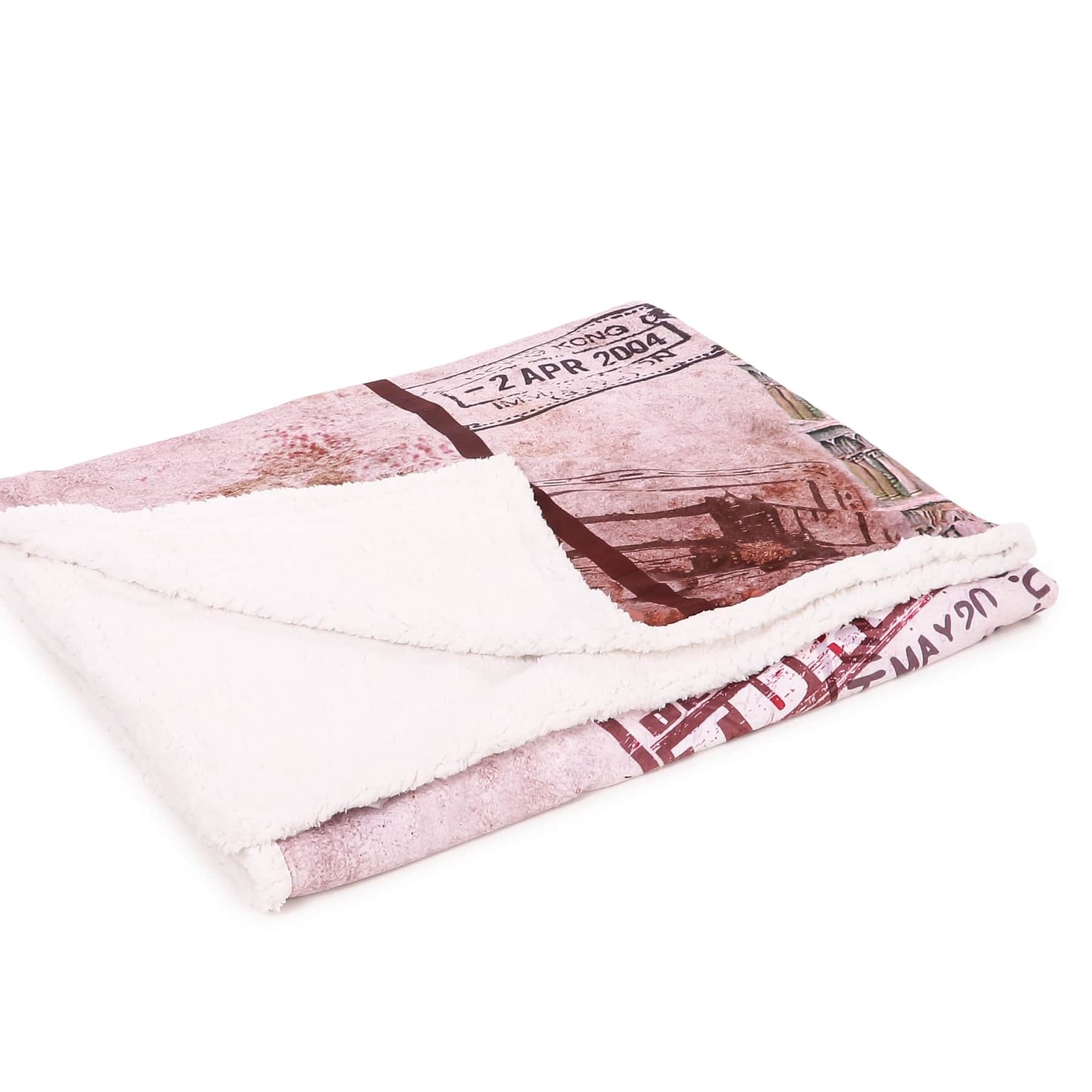Nomaadi Leaning Tower of Pisa Digital Print(BLanket) - rear_view