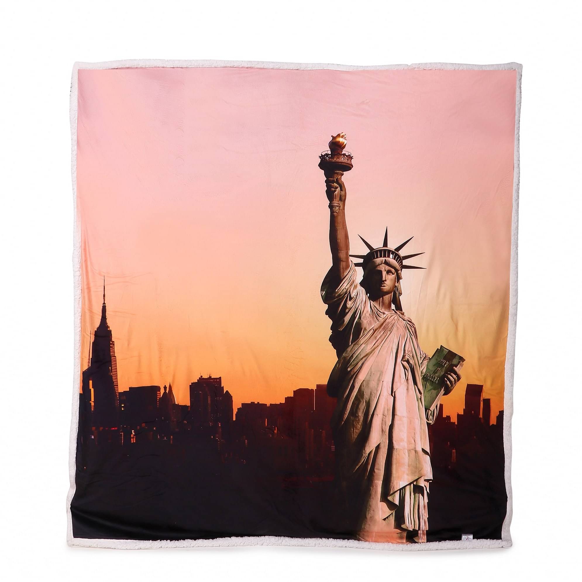 Statue of Liberty Sherpa Digital Print (Blanket)