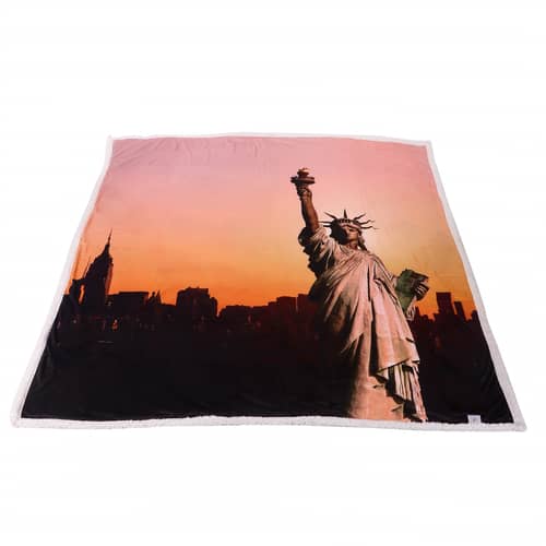 Statue of Liberty Sherpa Digital Print (Blanket)