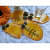 Handmade Tea Coasters with Metallic Stickers  ( SET OF 4) - left_view