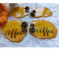 Handmade Tea Coasters with Metallic Stickers  ( SET OF 4) - right_view