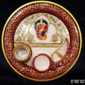 Ganesha Puja thali (Marble) - rear_view