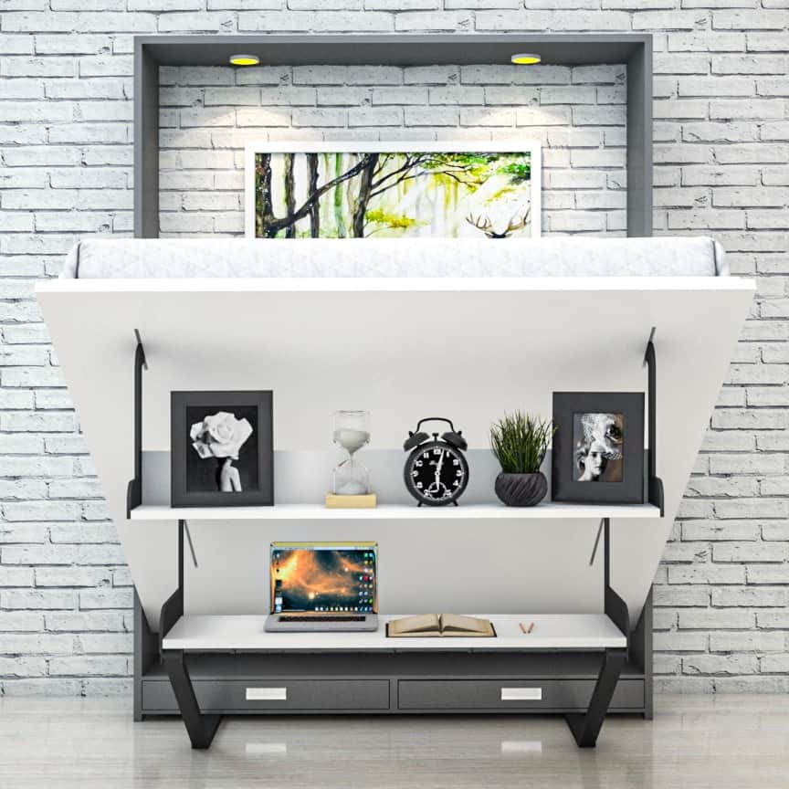 Quadro V Multi Function WallBed (Queen size) - rear_view