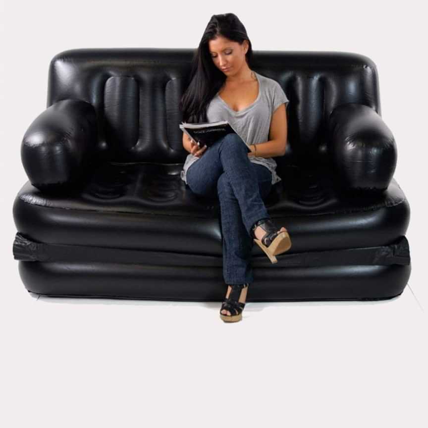 5 In 1 Sofa Cum Bed With Free Air Pump - photo