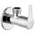 Rio Brass Angular Stop Cock Without Wall Flange (Chrome Finish) - front_view