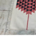 4*6 Cotton Durry Panja Dhurrie Rug Area Rug Handwoven - rear_view