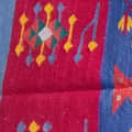 4*6 Cotton Durry Panja Dhurrie Rug Area Rug Handwoven - rear_view