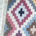 4*6 Cotton Area Rug Handwoven - top_view