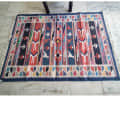 Cotton Durry Panja Rug Area Rug Handwoven (4X6) - photo