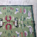 4*6 Cotton Durry Panja Dhurrie Rug Area Rug Handwoven - rear_view