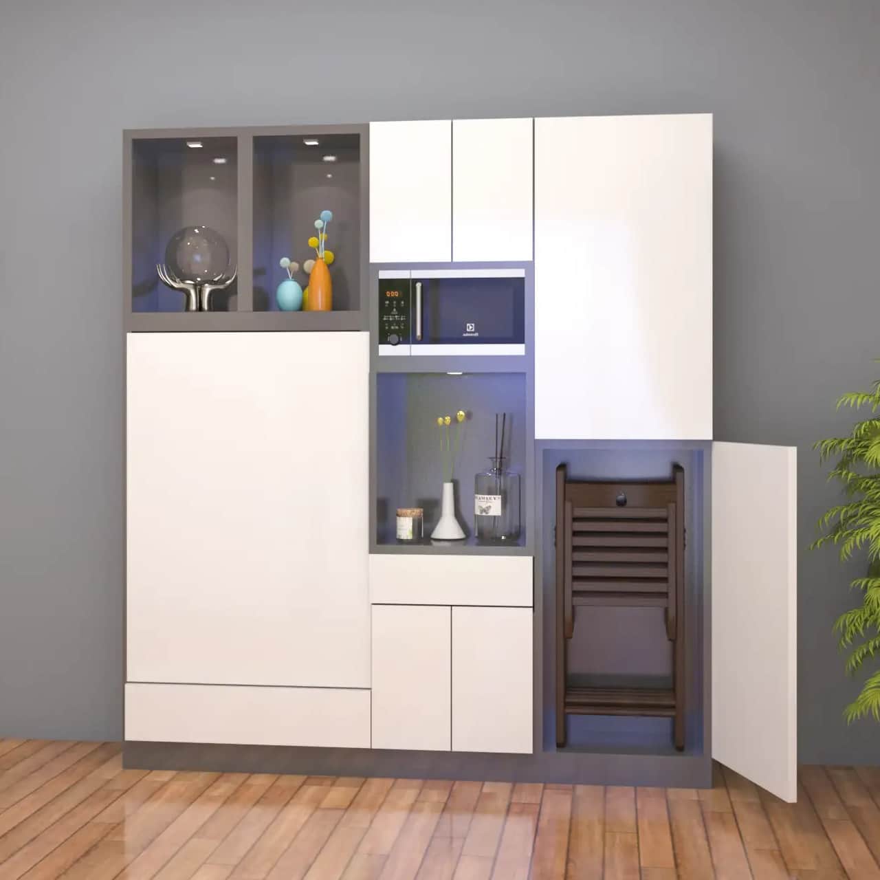 Nebula Prime Multi Functional Dining Unit - rear_view