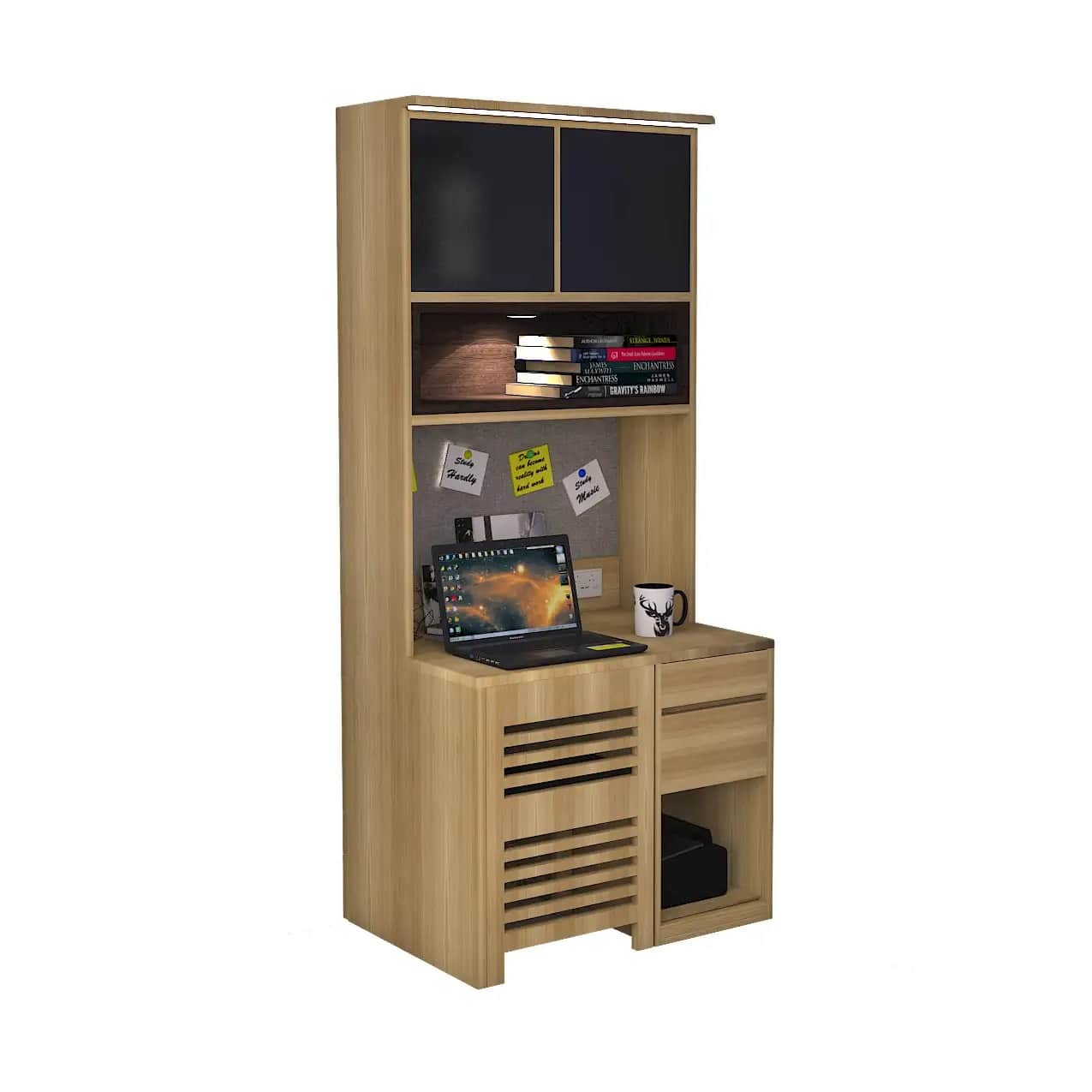 Multi Functional Study Table with Chair - rear_view
