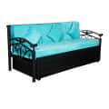 Carlisle Sofa Cum Bed With Hydraulic Storage In Sky Blue - front_view