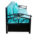Carlisle Sofa Cum Bed With Hydraulic Storage In Sky Blue - left_view