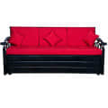 Carlisle Sofa Cum Bed With Hydraulic Storage In Red - front_view