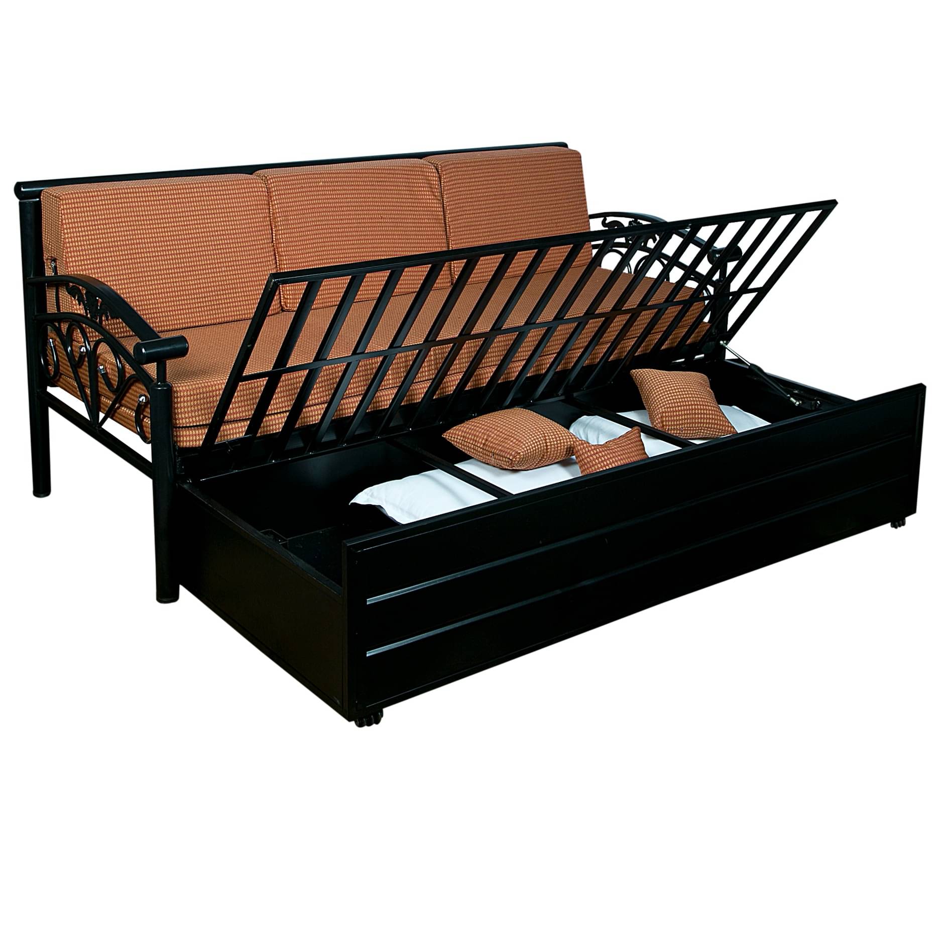 Carlisle Sofa Cum Bed With Hydraulic Storage