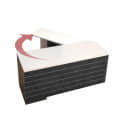Madrid Foldable Executive Table - front_view