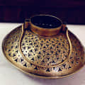 Metal Handicraft Netted Handi Shape Degchi T Light Candle Holder - rear_view