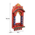Wall Hanging Jharokha Frame (Red) - front_view