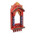 Wall Hanging Jharokha Frame (Red) - top_view