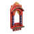 Wall Hanging Jharokha Frame (Red) - top_view