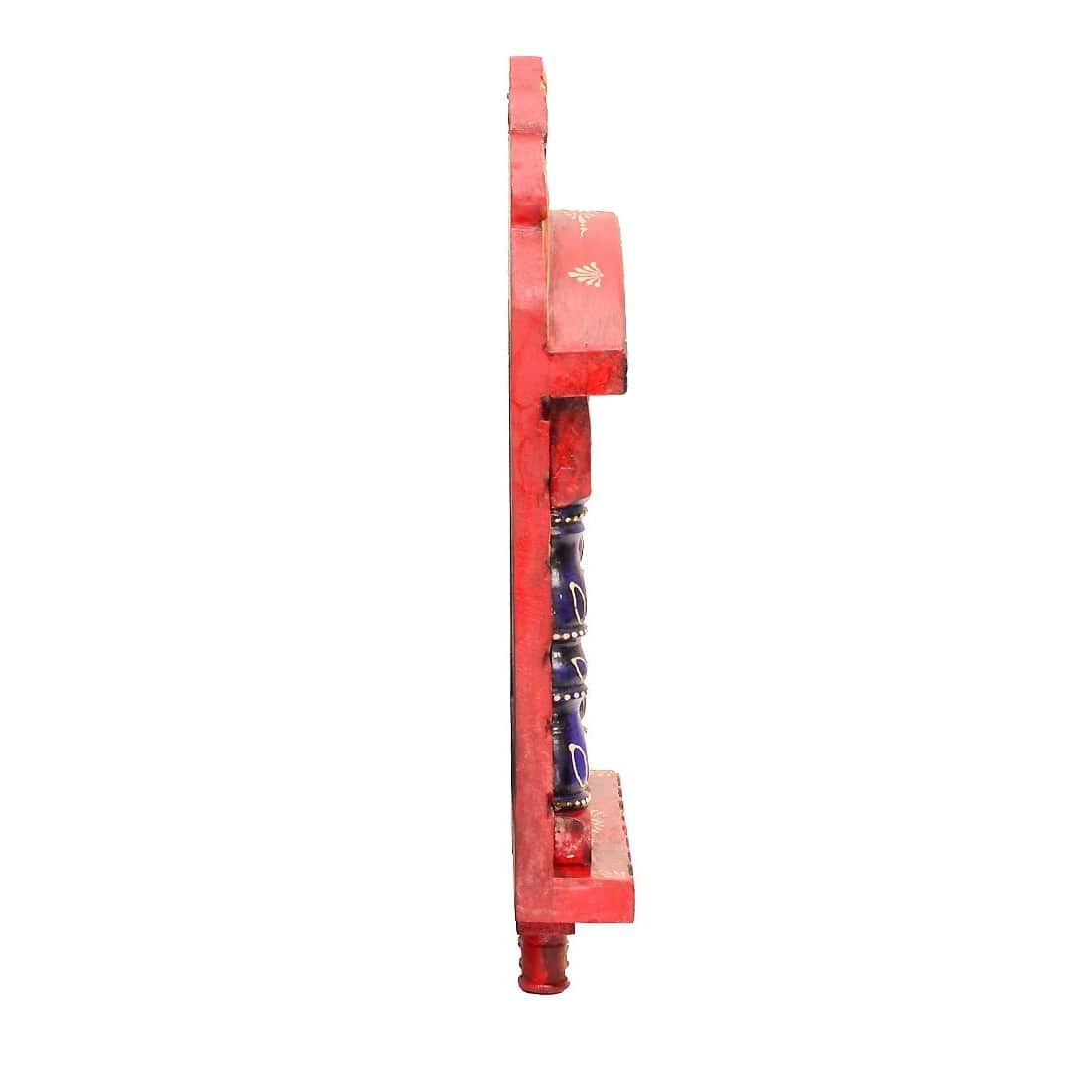 Wall Hanging Jharokha Frame (Red) - rear_view