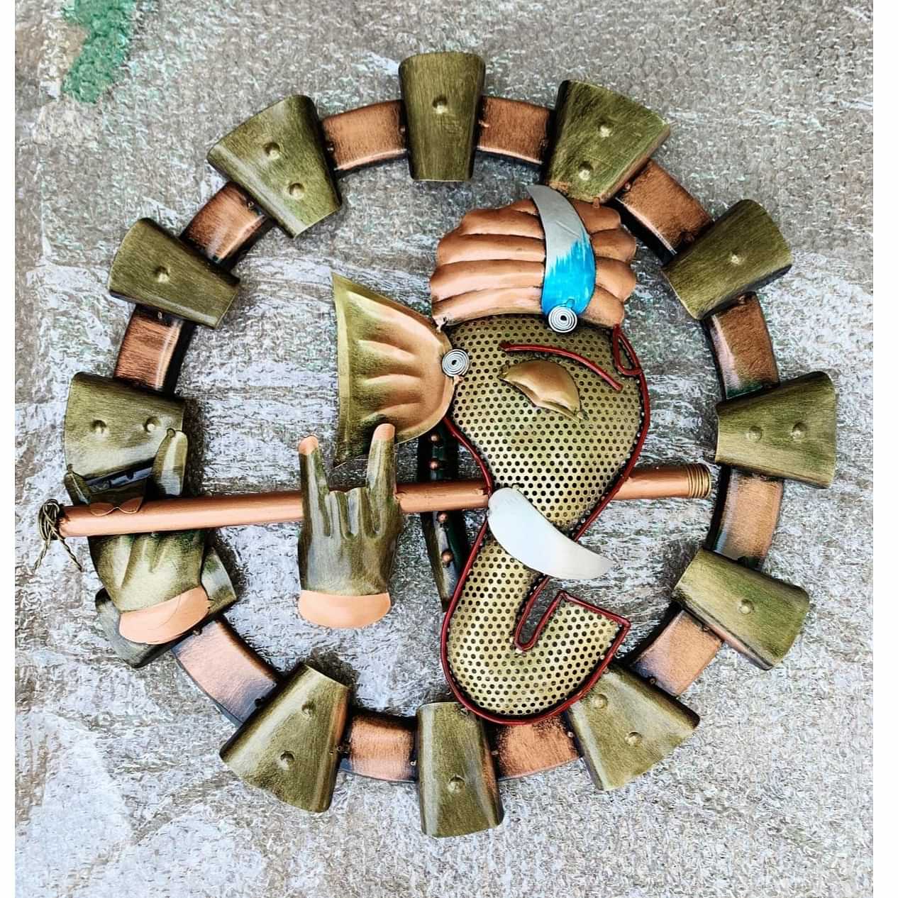 Lord Ganesha Wall Mounted Showpiece for Home Decor - photo