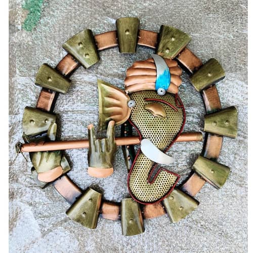 Lord Ganesha Wall Mounted Showpiece for Home Decor