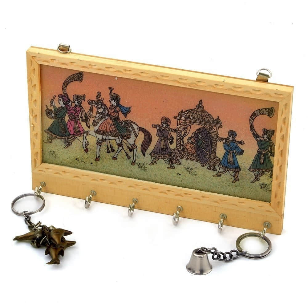 Gemstone Painting Key Holder - photo