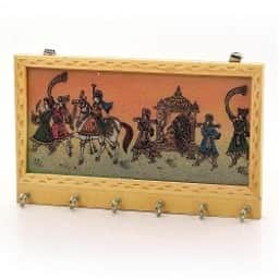 Gemstone Painting Key Holder - rear_view