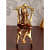 Metal Lord Ganesha Reading Ramayana Statue - front_view