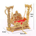 Krishna Metal Swing Laddu Gopal Jhula - front_view
