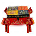 Handicraft Elephant Trunk Shape Storage Box - rear_view