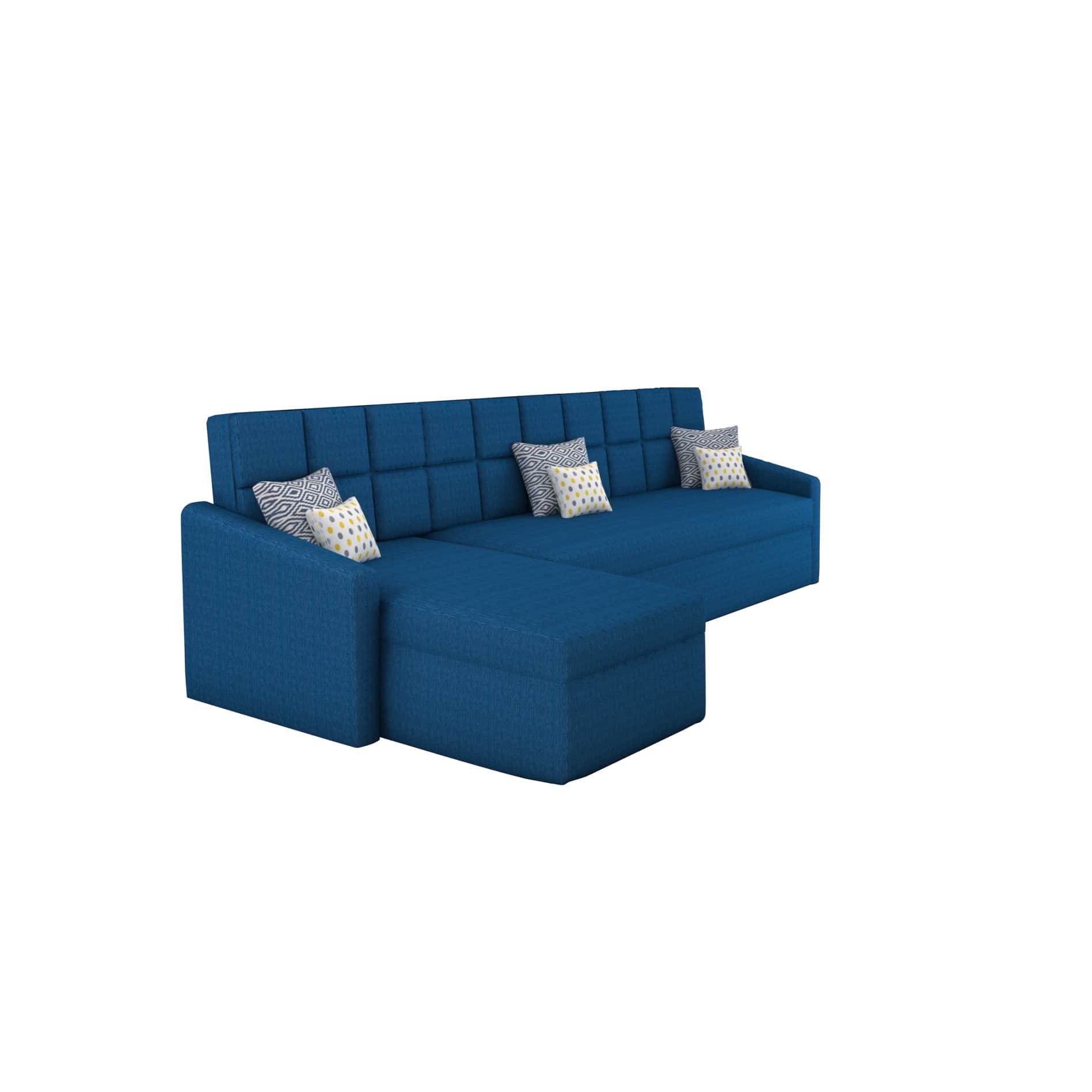 Funk LXi Sofa Cum Bed (Blue) - front_view