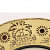 Golden Circular Vintage Analog Wall Clock - rear_view