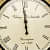 Golden Circular Vintage Analog Wall Clock - top_view