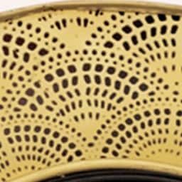 Golden Circular Vintage Analog Wall Clock - rear_view