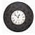 Black Circular Vintage Analog Wall Clock - photo