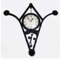 Industrial Style Retro Gear Analog Wall Clock - front_view