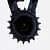 Industrial Style Retro Gear Analog Wall Clock - top_view