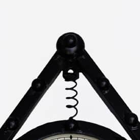 Industrial Style Retro Gear Analog Wall Clock - rear_view