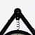 Industrial Style Retro Gear Analog Wall Clock - rear_view