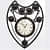 Industrial Style Retro Gear Analog Wall Clock - front_view