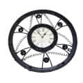 Industrial Style Retro Gear Analog Wall Clock - front_view