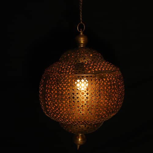 Antique Copper Polished Hanging Lamp