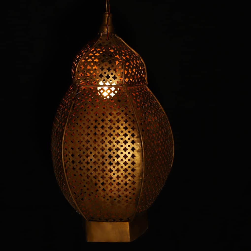 Antique Copper Polished Hanging Lamp Type 02 - rear_view